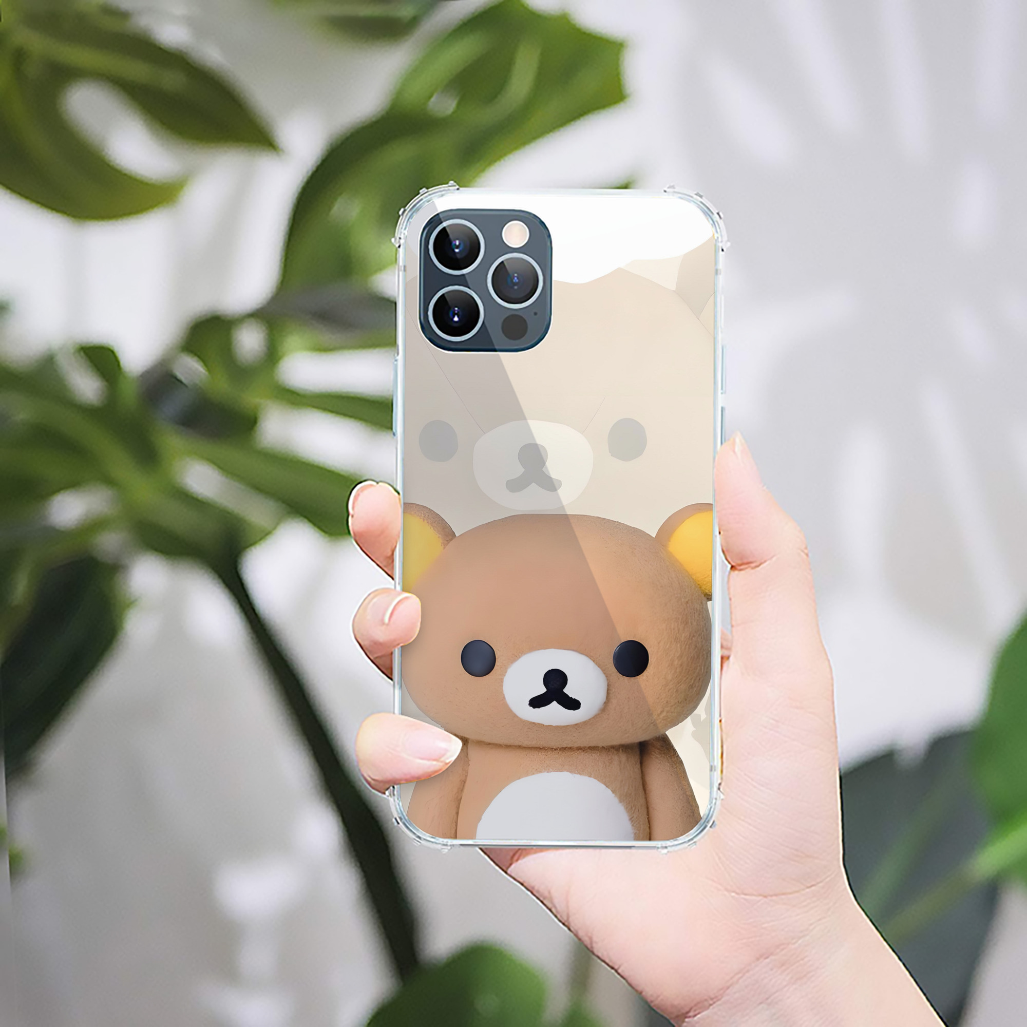 （画像用） リラックマ リラックマ キイロイトリ Rilakkuma Korilakkuma Kiiroitori 【iPhone 12シリーズ対応】透明スマホケース（クリアソフトケース）
